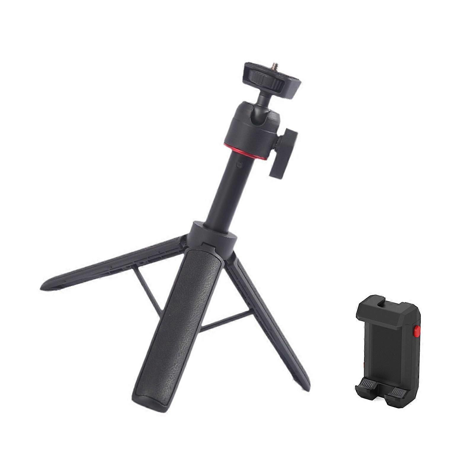 Extendable Mini Camera Tripod Aluminum Handheld Tripod Ballhead with Phone Clip Holder For Phone DSLR Camera Multicolor