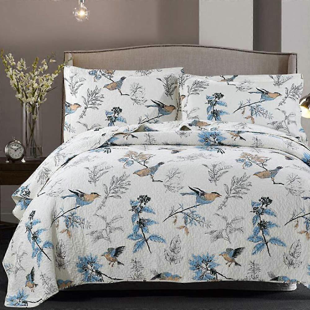 Quilted Bedspreads Cotton Patchwork Double Size King Size Bedding Set 230x250 cm Includes Comforter and Pillow