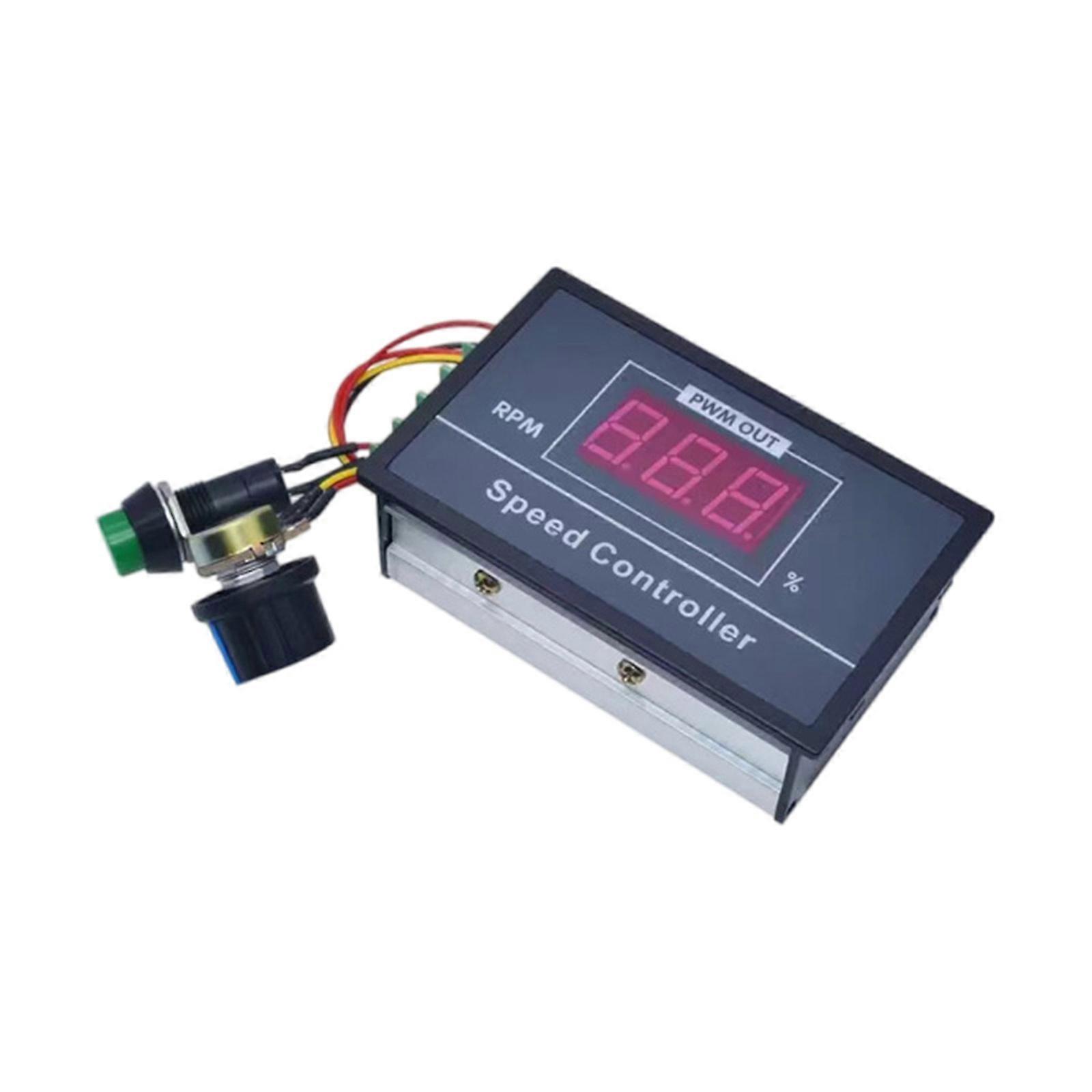 PWM DC6-60V Motor Speed Controller 30A for 12V 24V 36V 48V Motors with Easy Installation and Digital Display Screen Multicolor
