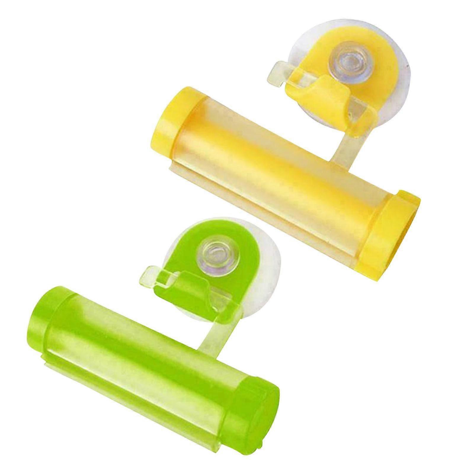 2pcs Rolling Toothpaste Dispenser Tube Squeezer Sucker Holder Hanger Gadget Tool
