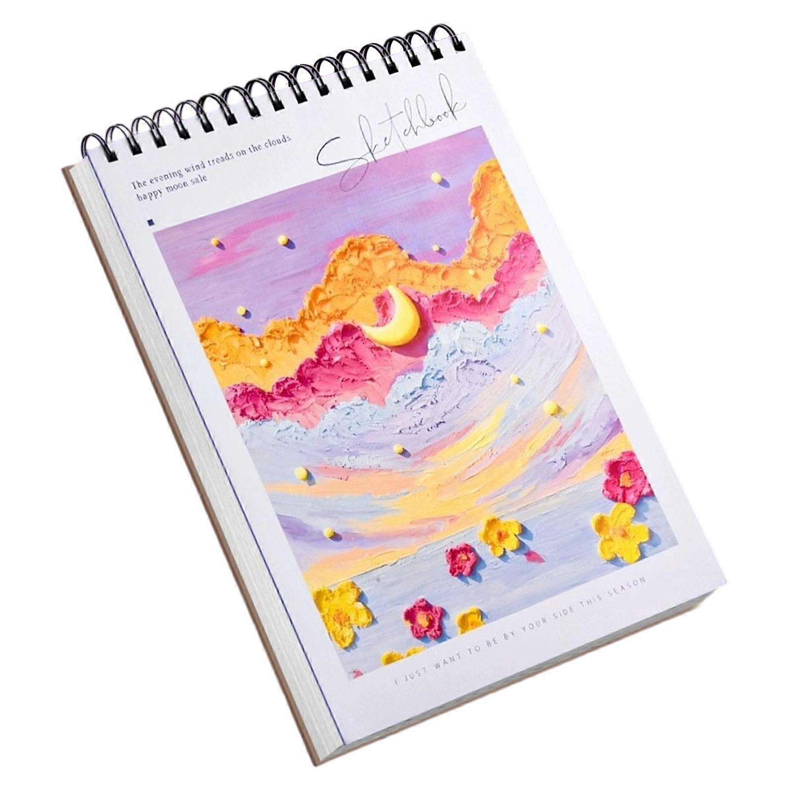 Premium Thick Paper A4 Sketch Pads For Artists With sustained Binding And Smooth Texture  Purple