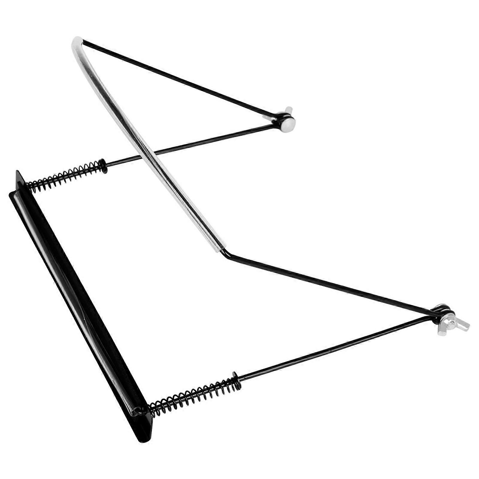 24 Hole Chromatic Harmonica Mount Metal Neck Holder Adjustable Neck Band Metal Texture Perfect for Stage Performances  Black