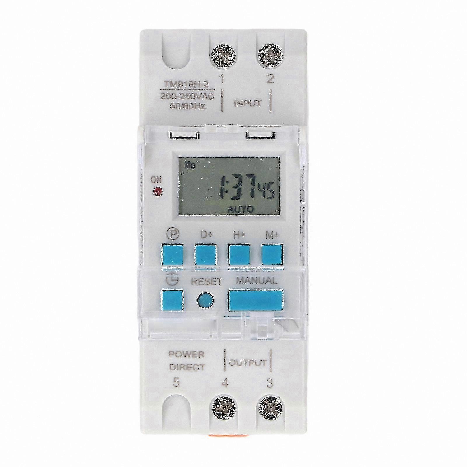 7-Day Programmable Digital Timer with LCD Display, Automatic Cycle Timing Controller, Battery Backup Memory for Reliable Scheduling