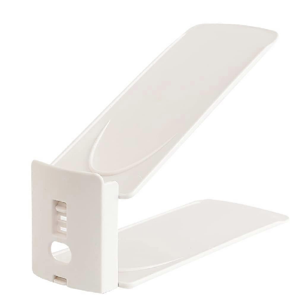 Shoe Organizer Rack Set of 6 Adjustable DoubleLayer NonSlip Shoe Storage for Closet Bedroom Dorm (Color B)