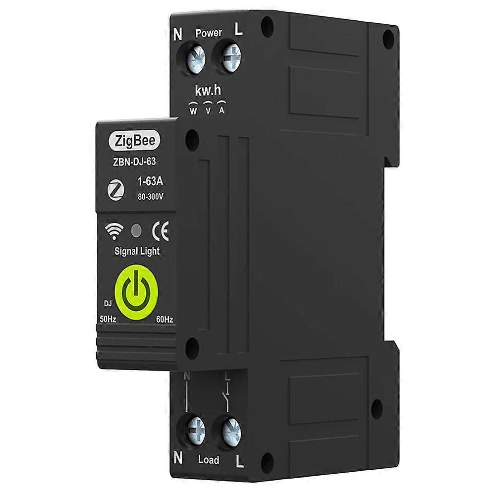 Tuya Zigbee Intelligent Circuit Breaker Timing Photovoltaic Bidirectional Metering Energy Meter Automatic Reclosing