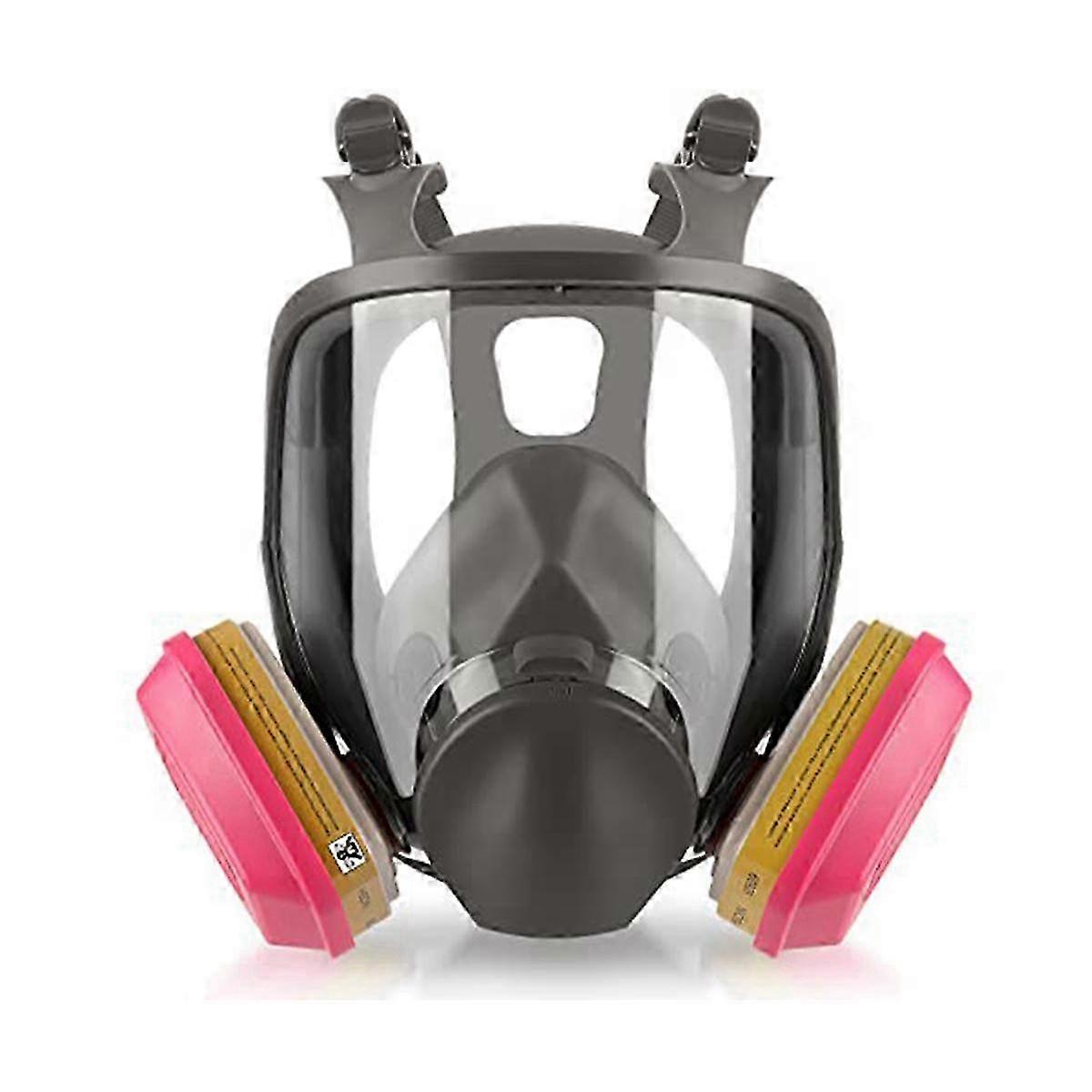 Full Face Gas Mask - 6800 Reusable Respirator Mask with 60926 Air Filter for Organic Vapor, Dust, P