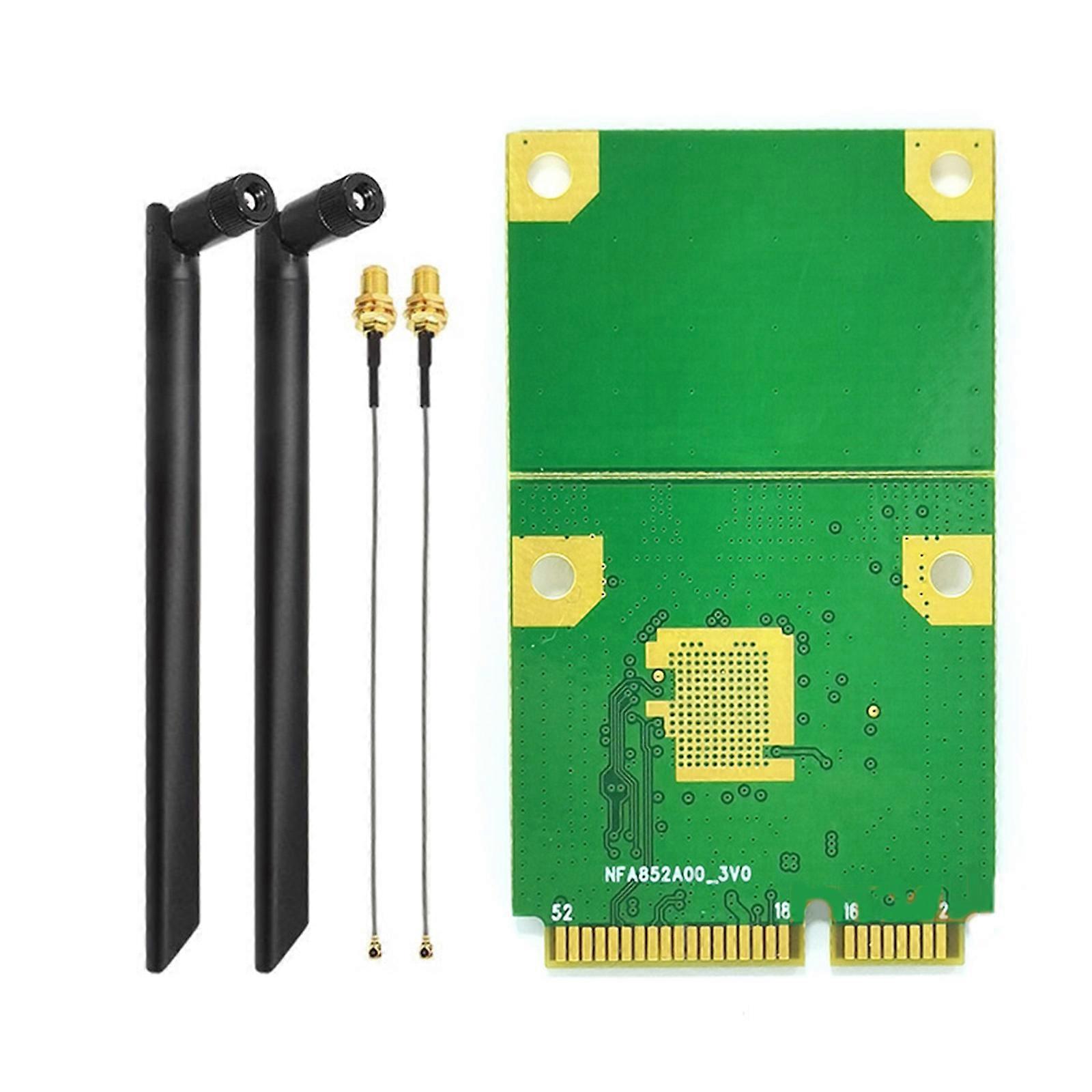 RTL8852BE 5G Mini PCIE WIFI Card WIFI6 Wireless Networking Card Module BT5.0 for Industrial Control Development Board Multicolor