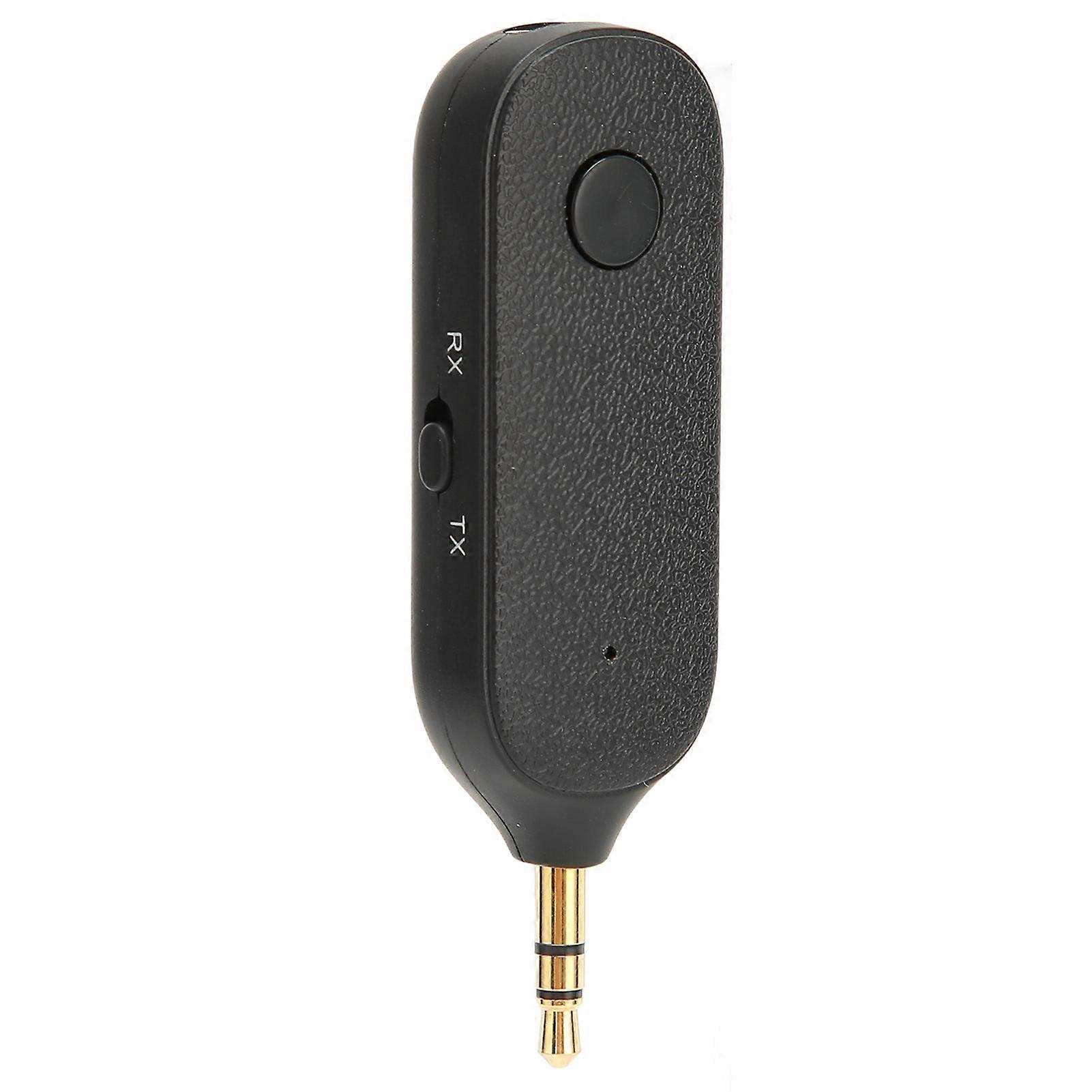 3.5mm Bluetooth Adapter 2 in 1 Support Hands Free Calling Wireless AUX Transmitter Receiver with Mic for Car Speaker