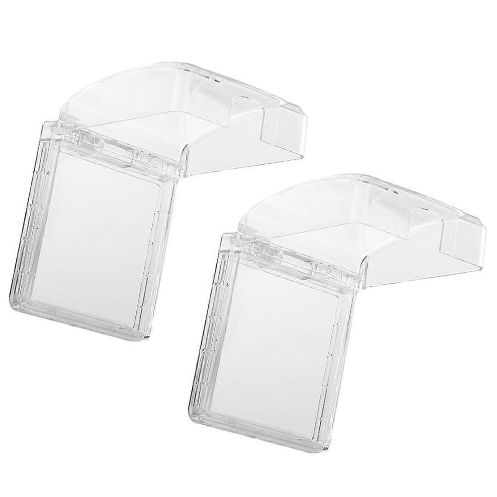 2Pcs Wall Light Splash-Proof Box Wall Socket Dust-proof Box