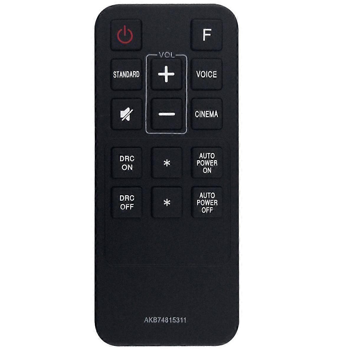 Replace AKB74815311 Remote for Sound Bar AKB74815301 LAS260B LAS160B LAS453B S45A1-D SPH3B-W LAC553B