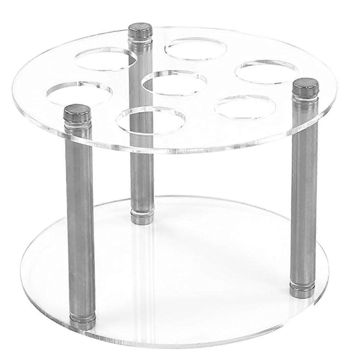 Flavor Holder for , Contains 6 Flavor Acrylic Storage Rack Organizer Support Shelf