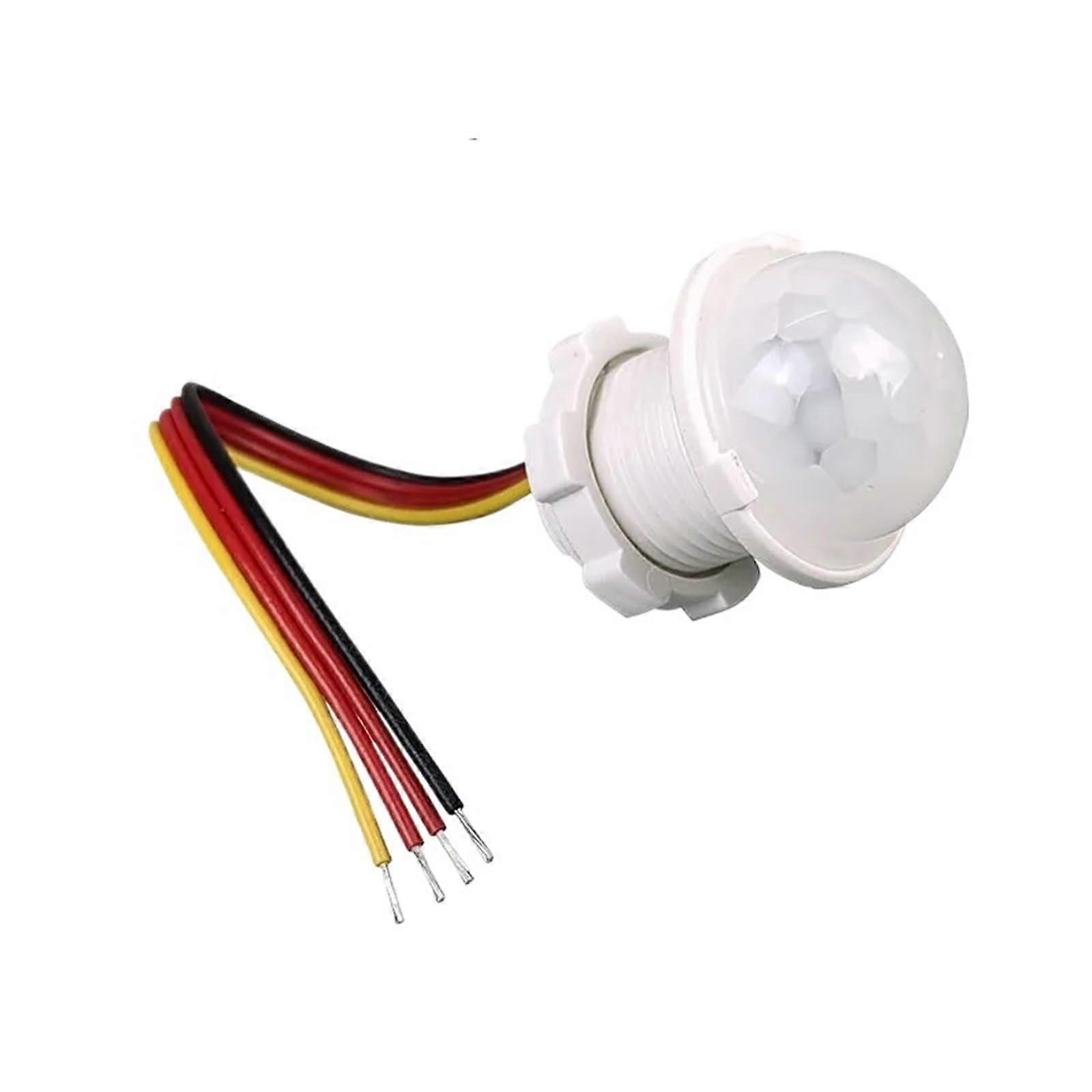 PIR Motion Sensor Switch 20mm Mount DC3.7V24V Light Control Night/All Day for Home Security 5 Pack