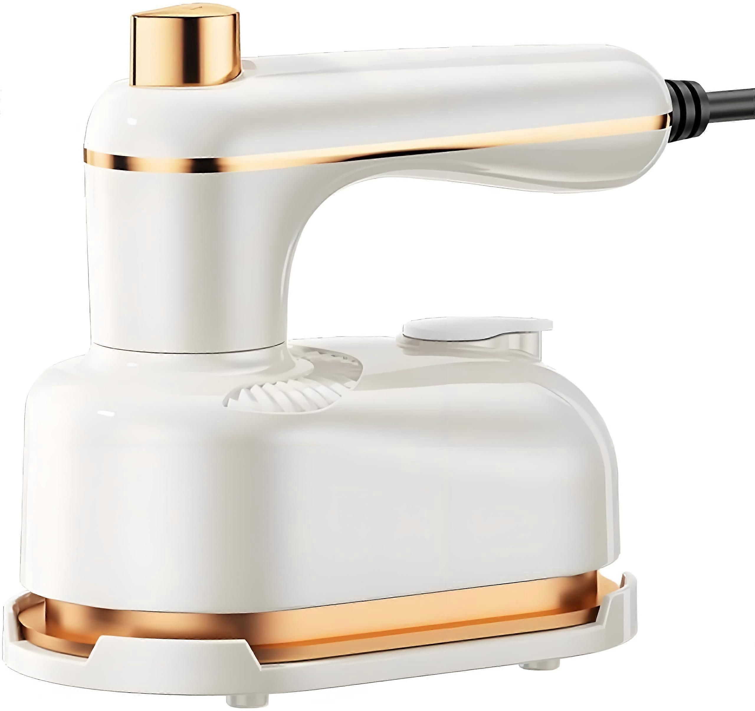 Portable Travel Steam Iron with 5s Fast Heat, 180° Rotating Handle for Home Dorm Clothes (White)