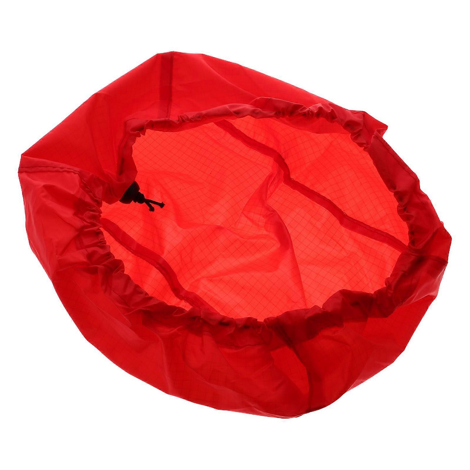 Red Waterproof Rain Cover for Bicycle Providing Windproof Protection