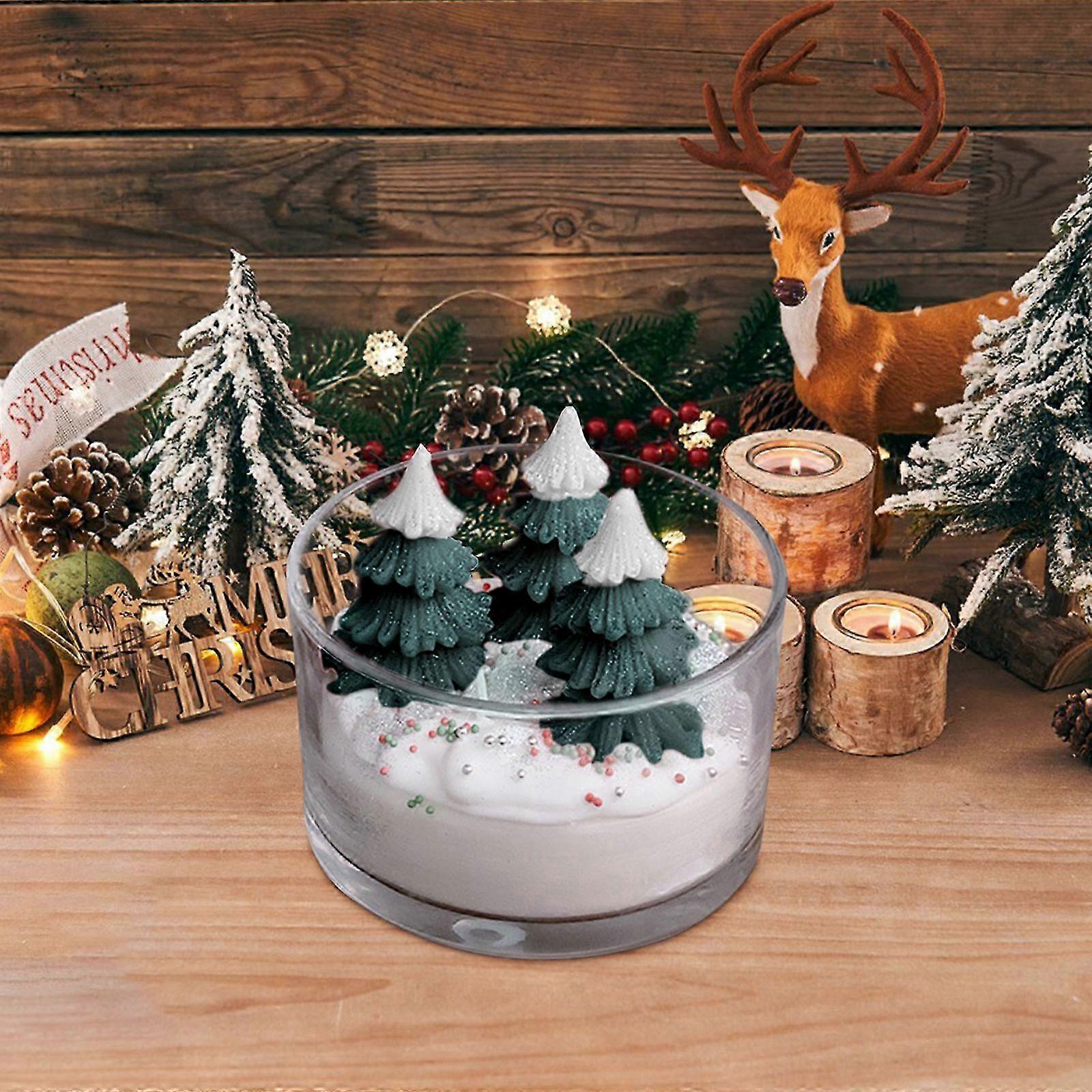 Tree Candles for Christmas Decor with Poplar Tree Design