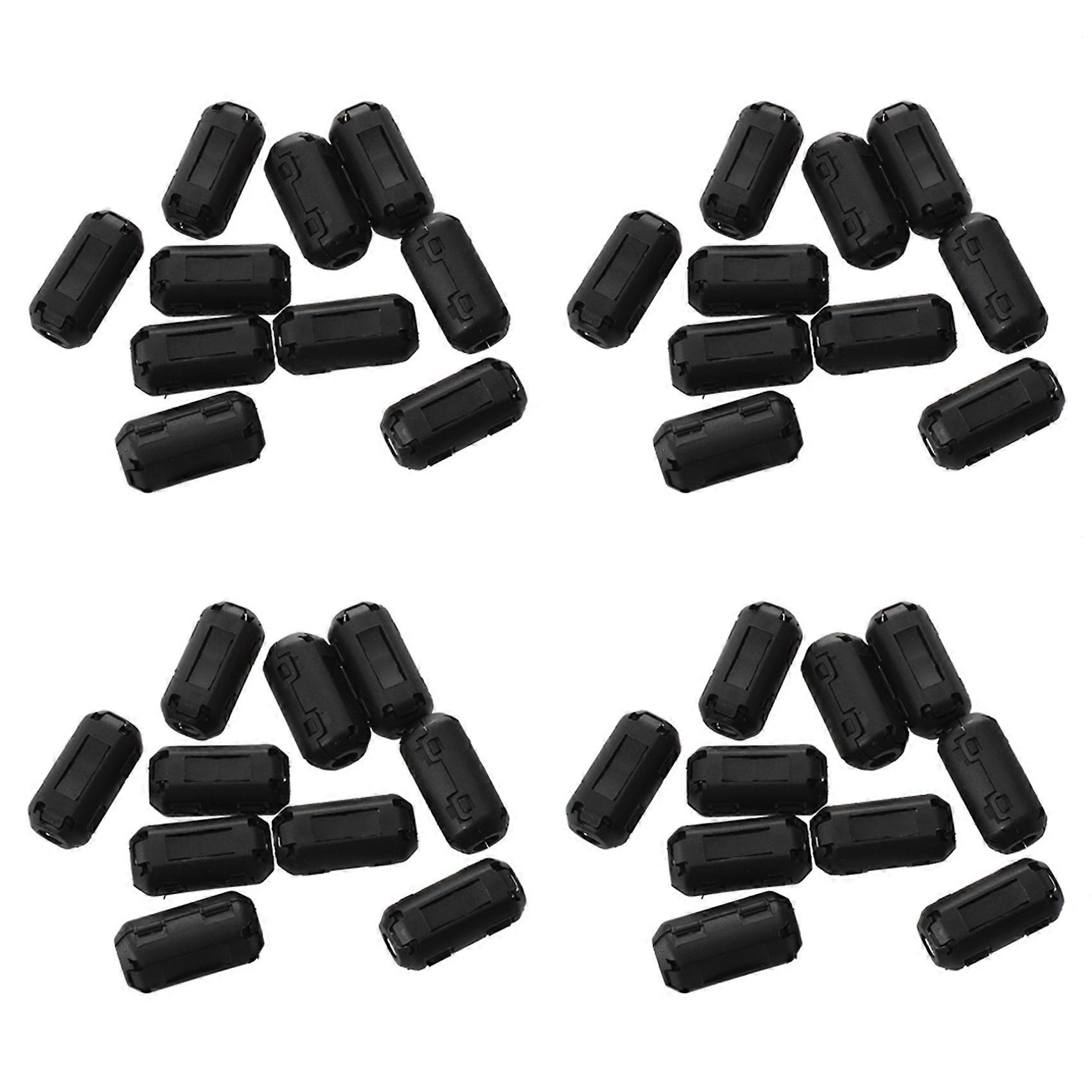40Pcs Clip on Clamp RFI EMI EMC Noise Filters Ferrite Core for 3.5mm Cable