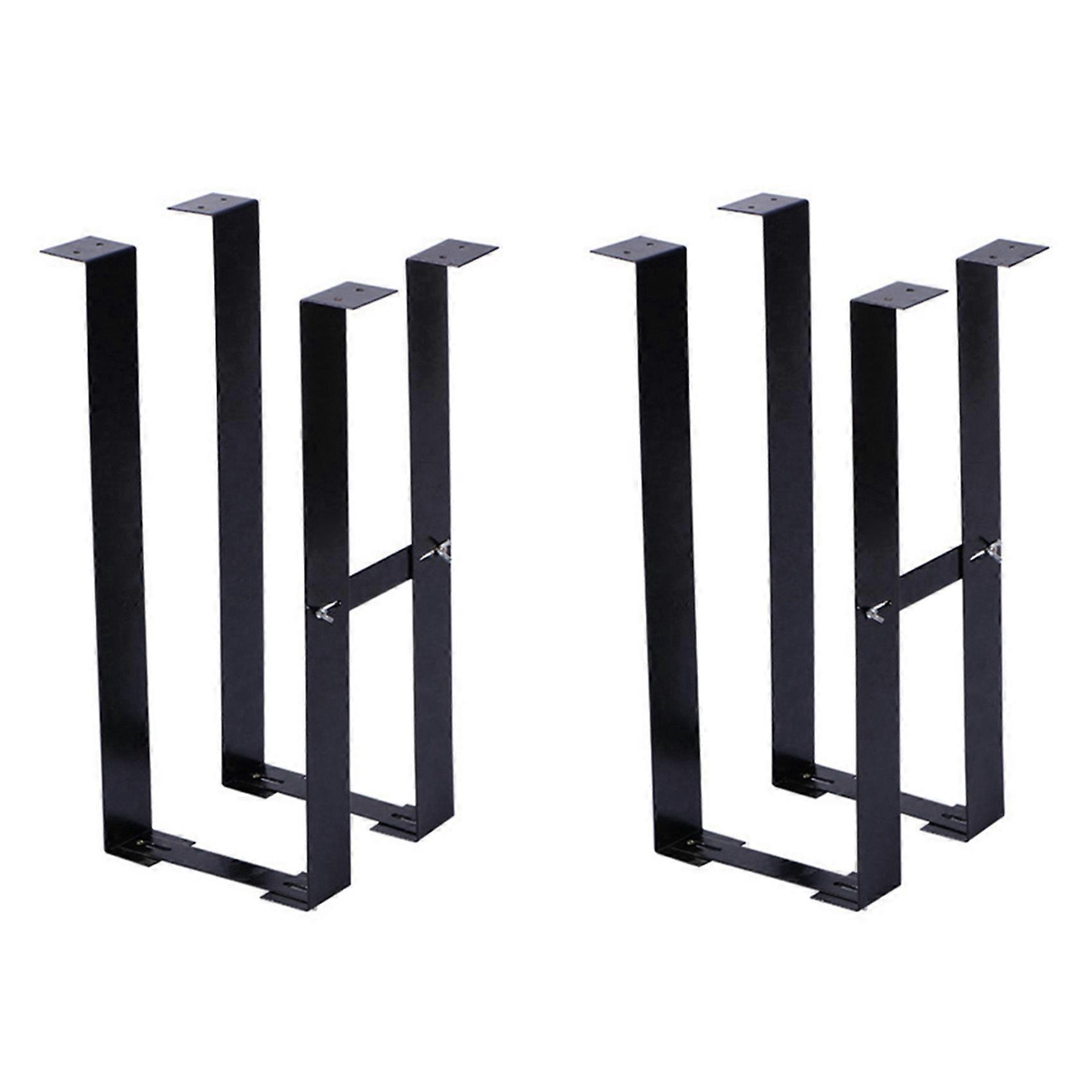 2 Set Under Desk PC Mount Bracket for Computer Case Computer Mainframe Hanger Host Box Stand Bracket Rack Black