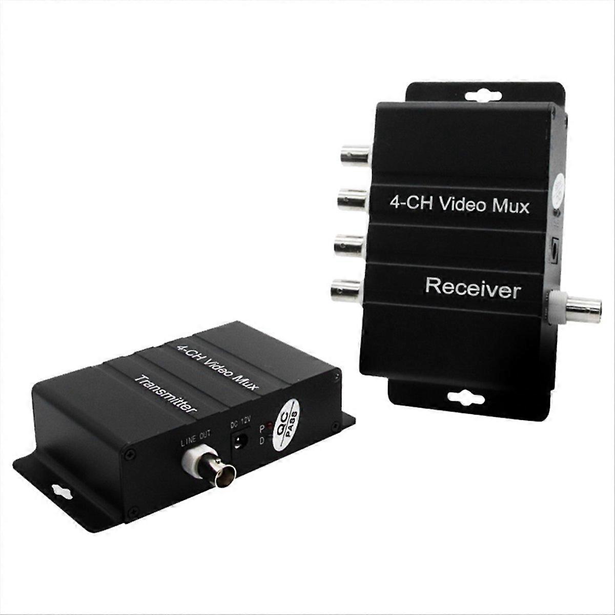 4 Channel Video Splitter, 4 Channel CCTV Video Multiplexer