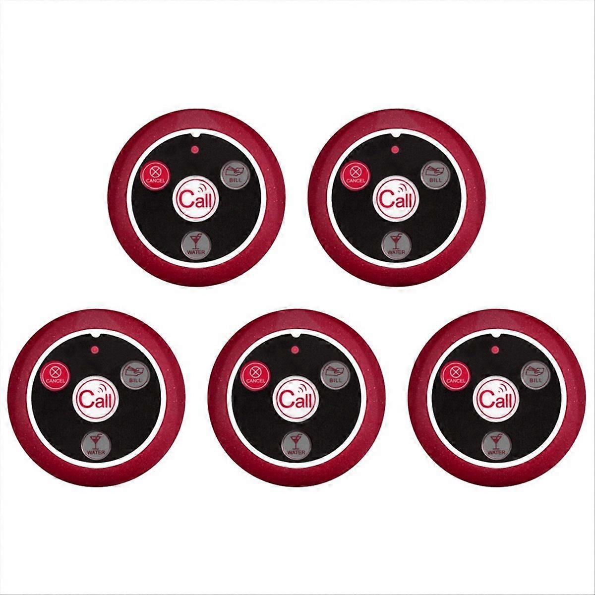 Restaurant Pager Wireless Waiter Transmitter 433MHz Red A