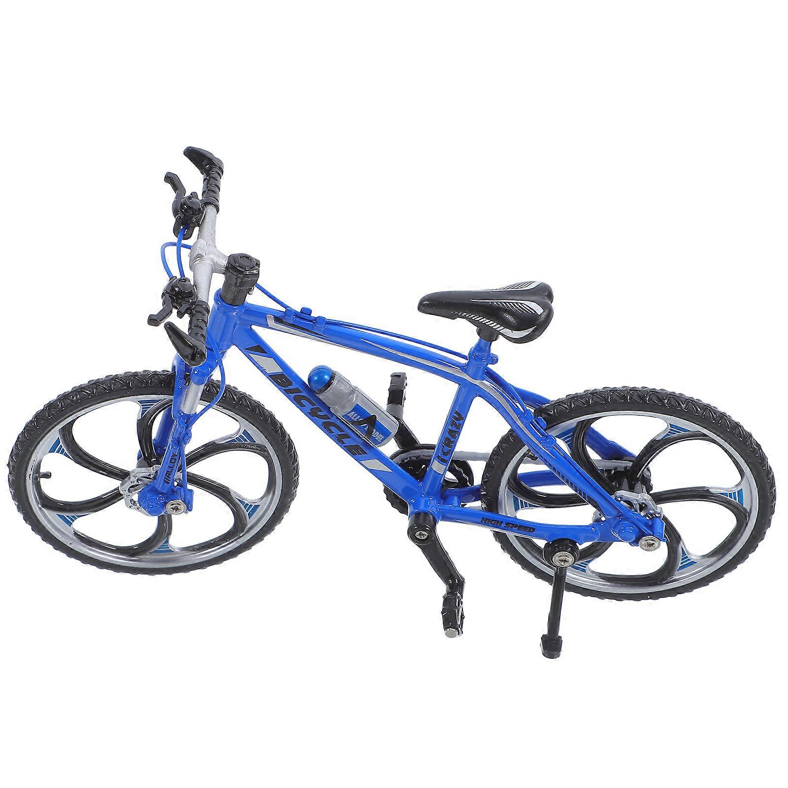 17.5x10.5cm Creative Alloy Model 1:10 Mini Simulation Toy (Racing Cycle Blue)