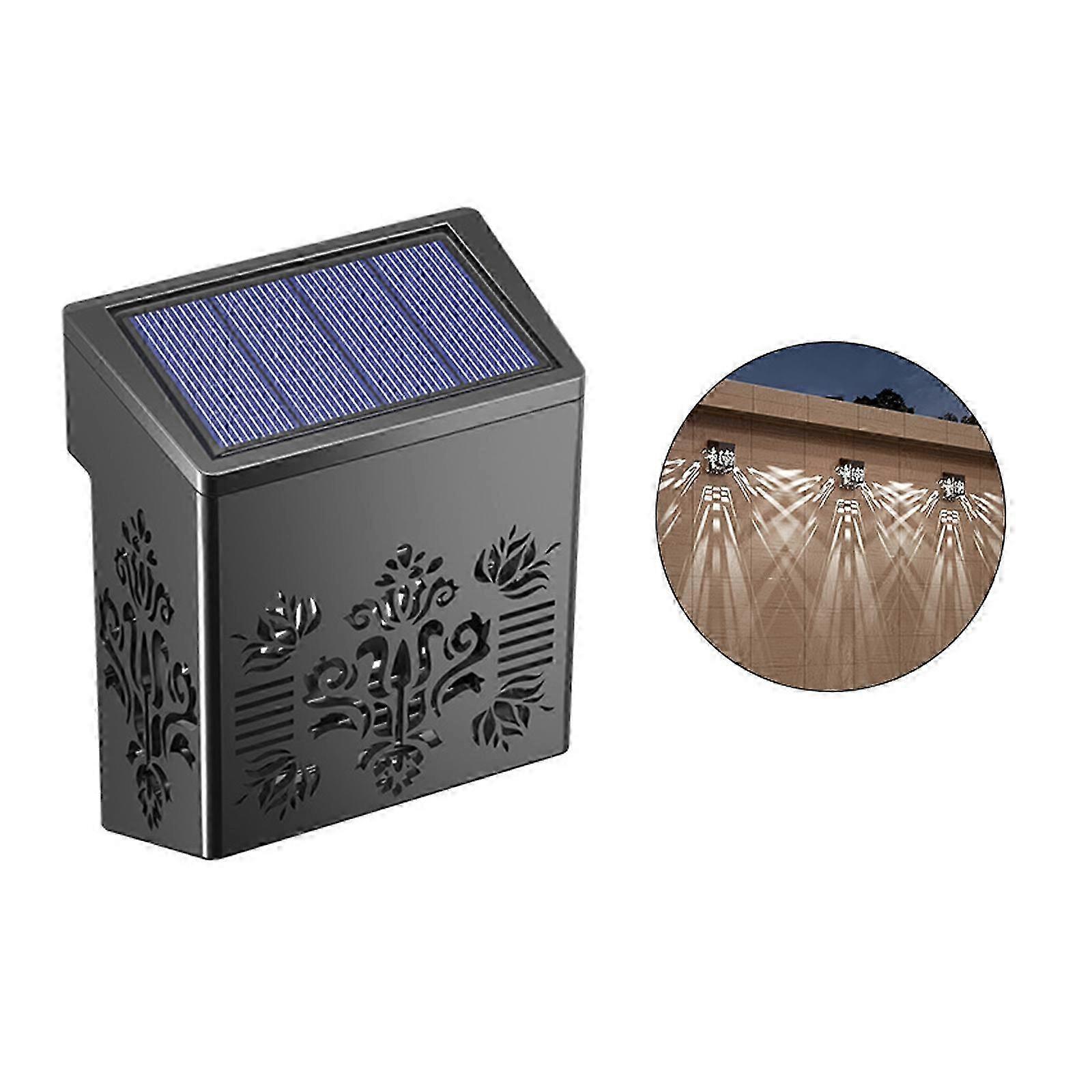 Solar Courtyard Light for Outdoor Wall with Warm Waterproof Lighting