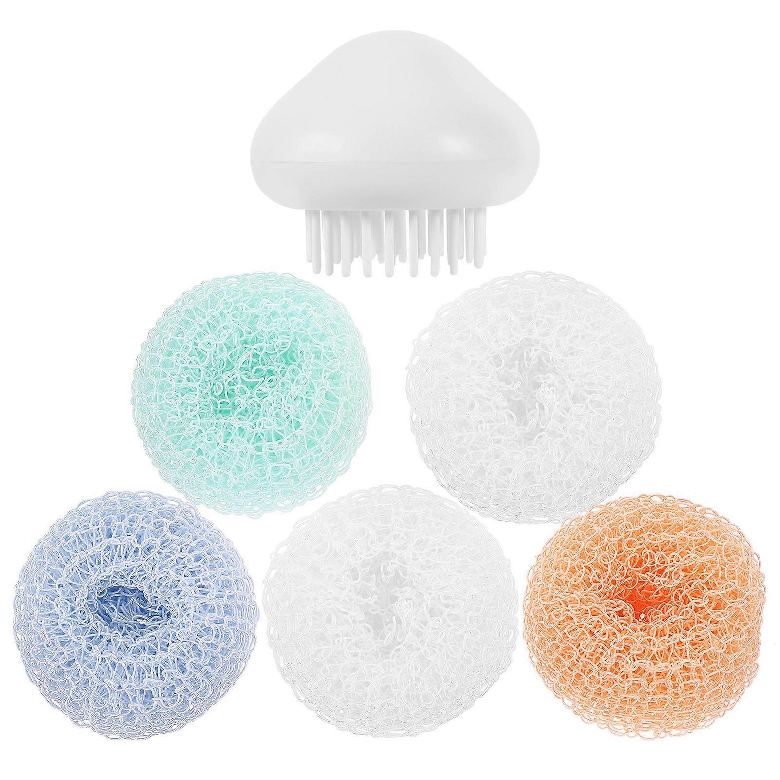 Kitchen Dish Brush Dish Scrubber for Cleaning 5Sets with Replacement Brushes
