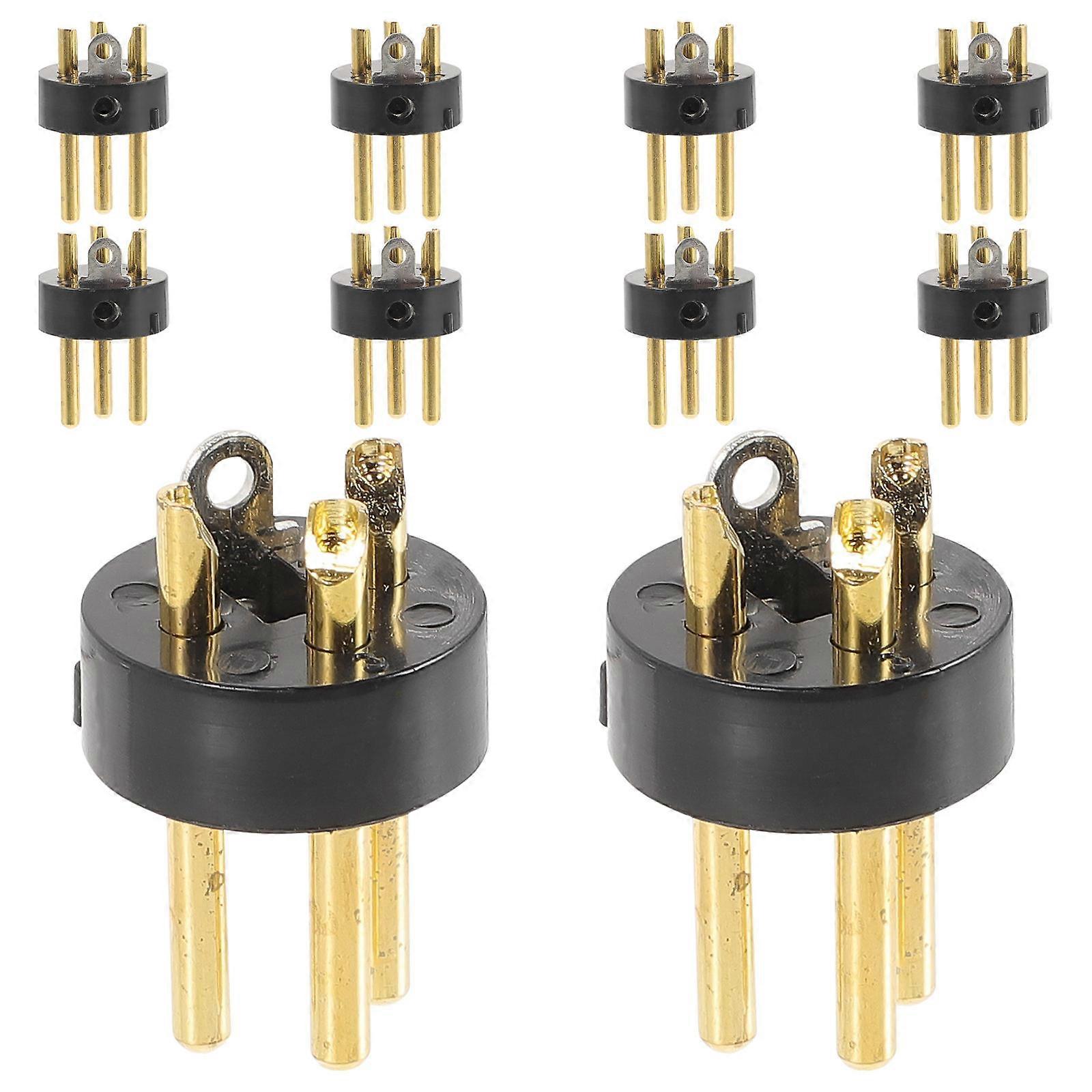 3-Pin Plug Xlr Connector for Microphone Audio Conversion Head 30Pcs