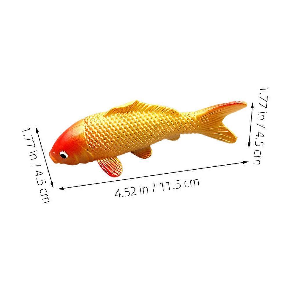 Fish Tank Carp Model Artificial Carp for Decorative Use 4Pcs Set