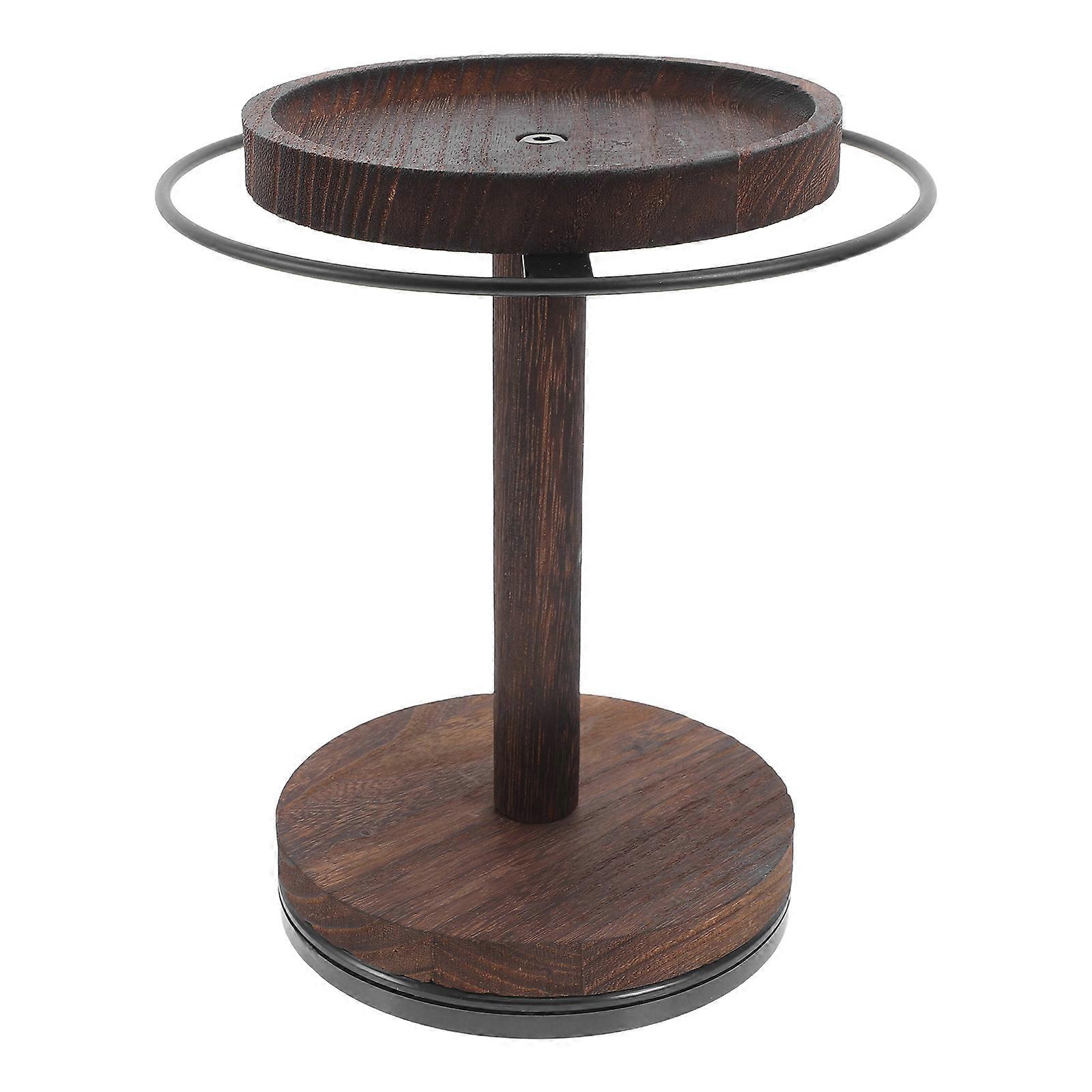 Sunglasses Organizer Wooden Rotating Stand for Storage with 1 Stable Base