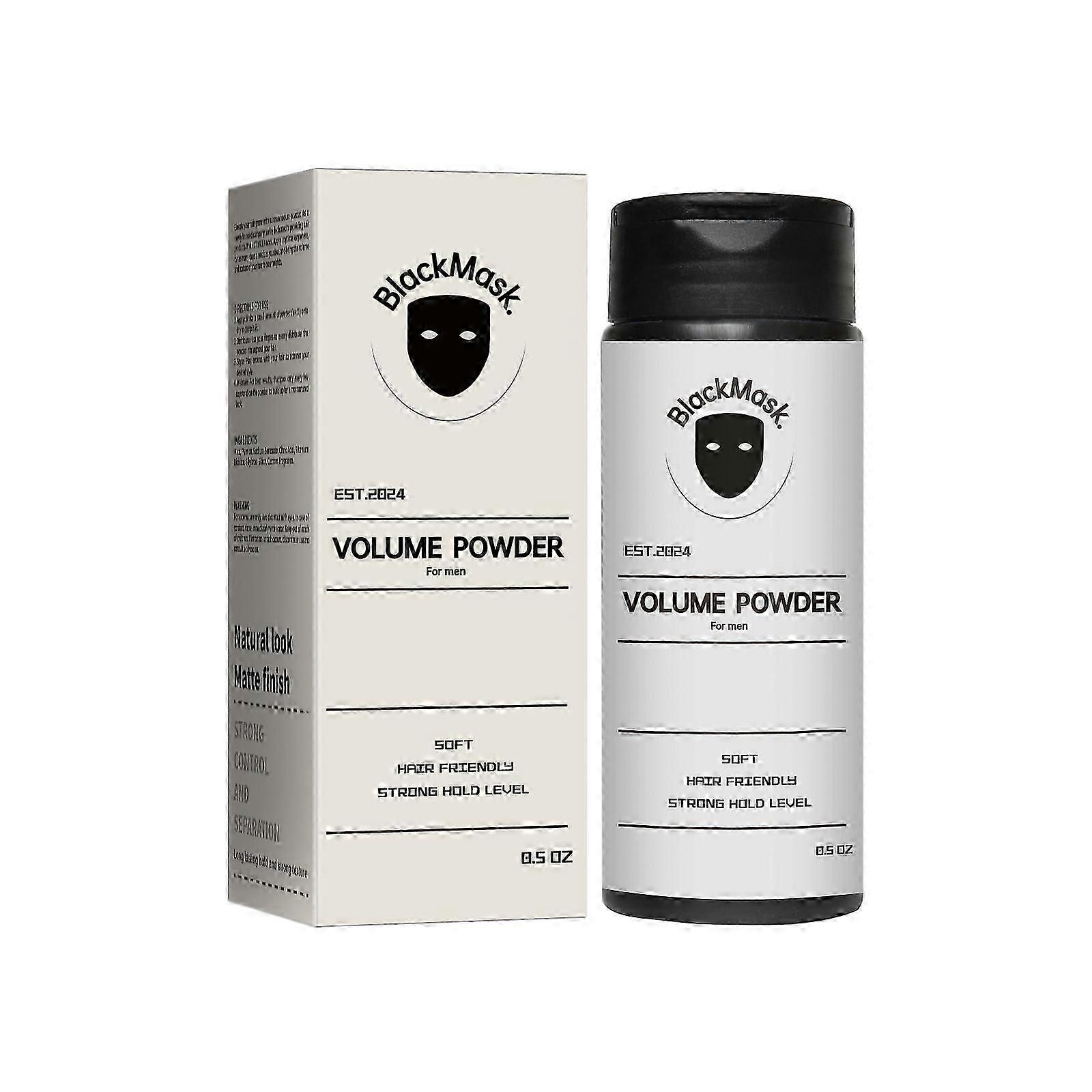 BlackMask Hair Styling Powder,Volume Powder Instantly Adds Texture & Volume 40g