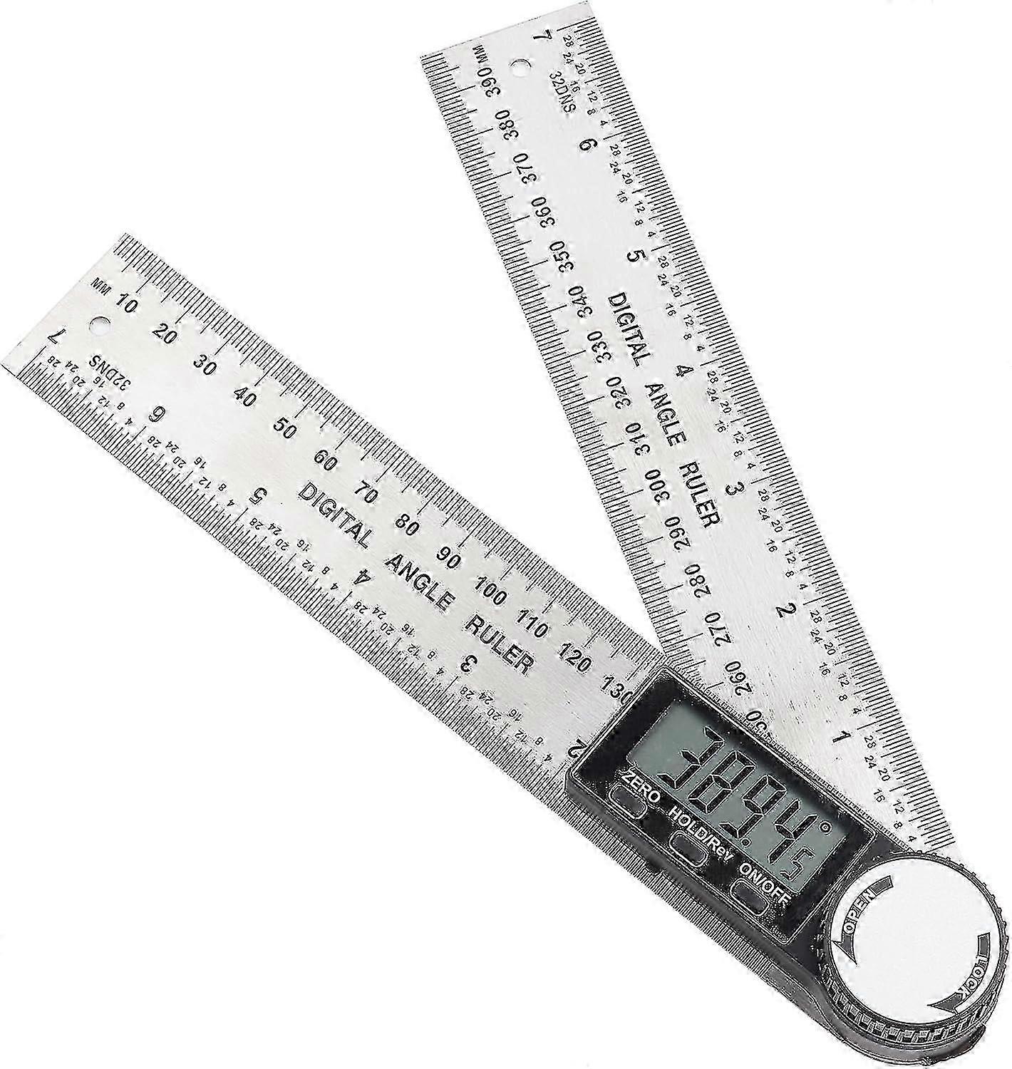 Digital Protractor-0-200mm Digital Angle Ruler Electronic Protractor Stainless Steel Goniometer Angle Finder