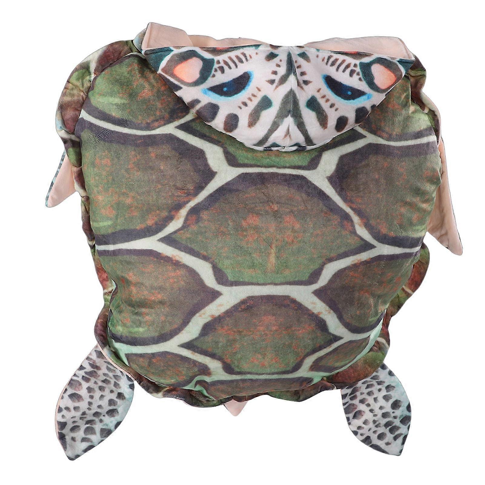 Sea Tortoise Pillow 80cm Wearable Turtle Shell Cushion with Ergonomic Neck Back Support