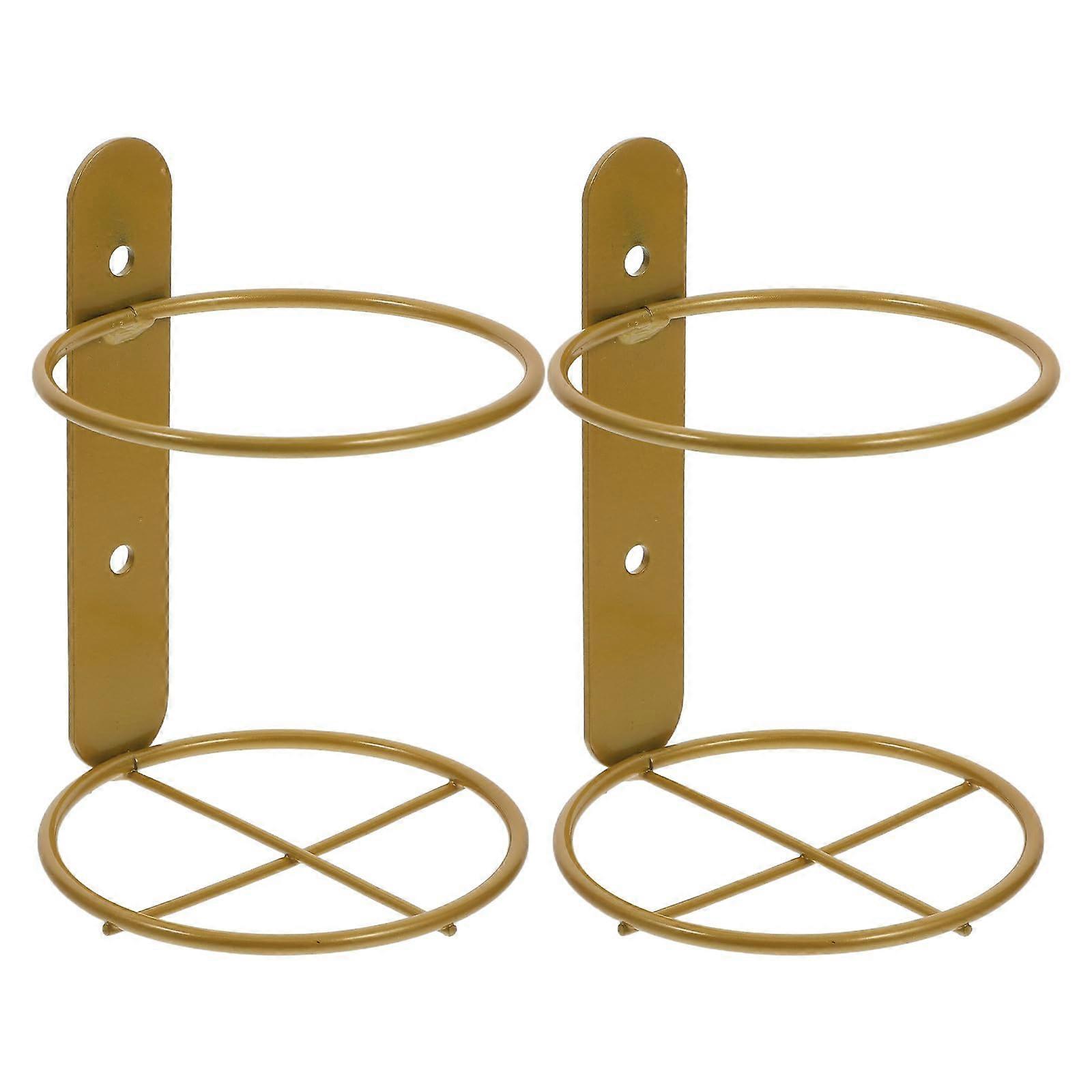 2 Pcs Wall Mounted Wine Rack Metal Single Bottle Holder SpaceSaving Elegant Display for Kitchen Bar