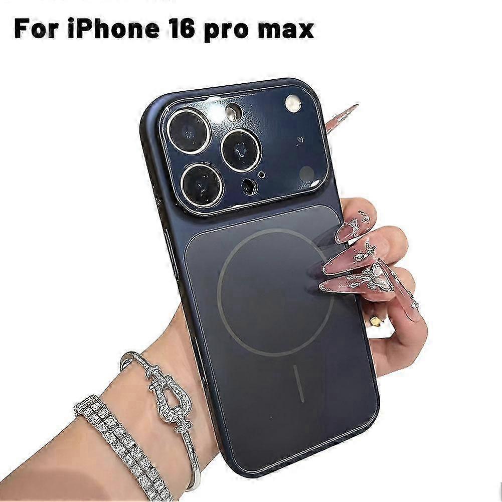 For Iphone 16 Pro Case With Magnetic Charging Military Grade Drop Protection Translucent Matte Back Scratch Resistant Cover