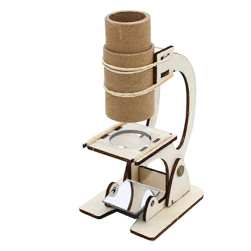 Microscope Toy Wooden Engineering Game for Play Preschool Science Kit