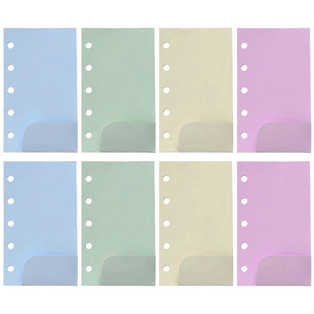 Versatile Assorted Color Binder Pockets for Home Use Paper Scrapbook Insert 2 Pack