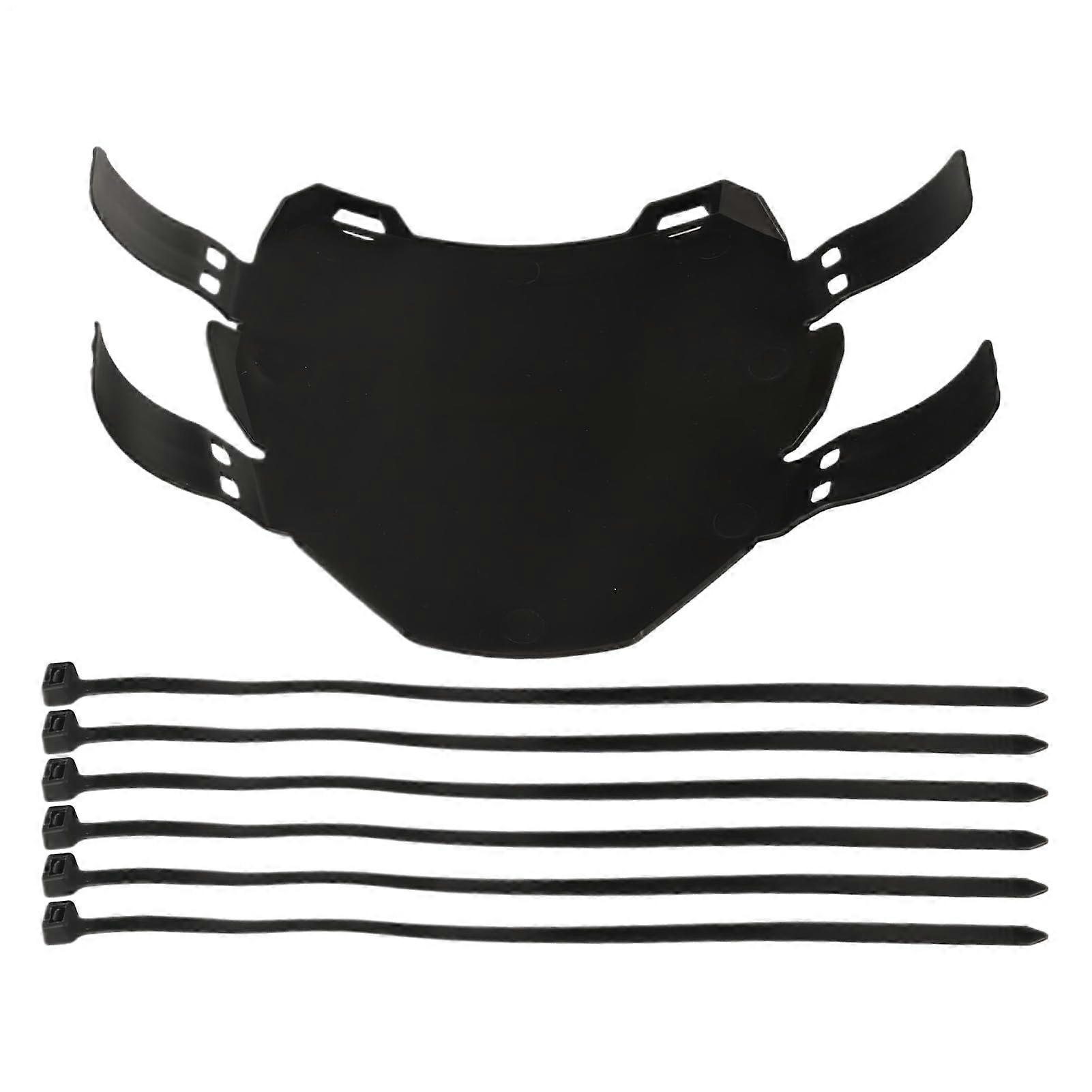 Matte Motorcycle License Plate Frame with Mounting Straps, WeatherResistant, Precision Fit