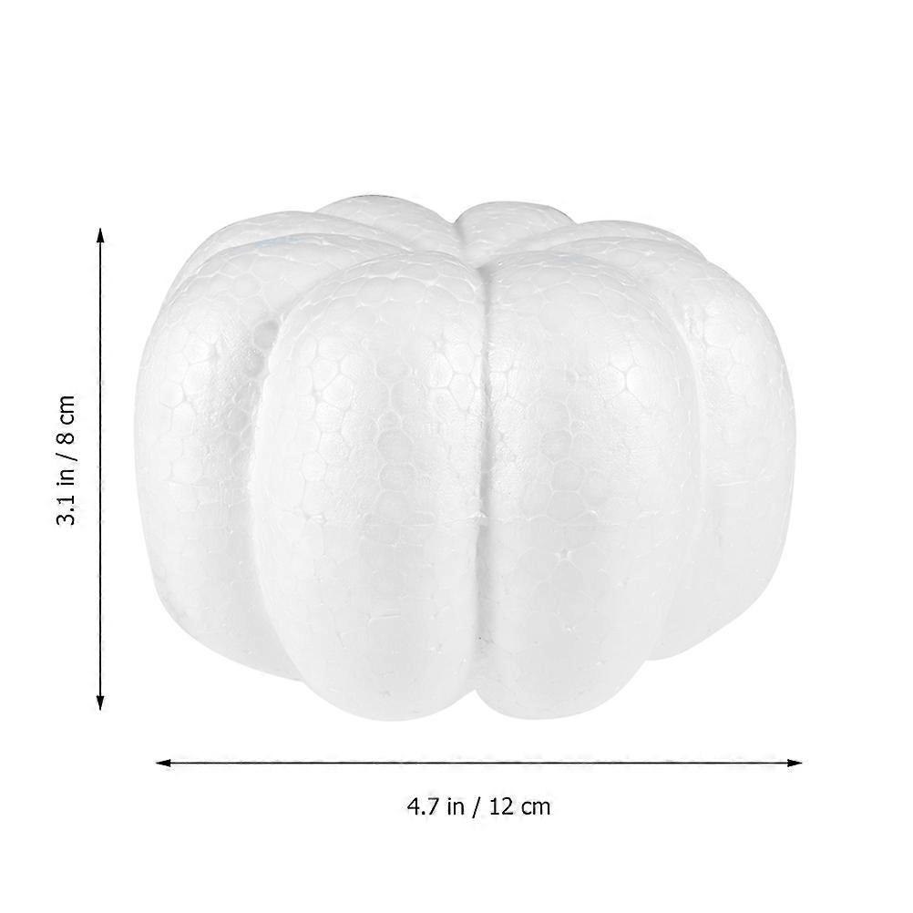 White Pumpkin Mold Artificial Pumpkins for DIY Craft 2Pcs Decoration