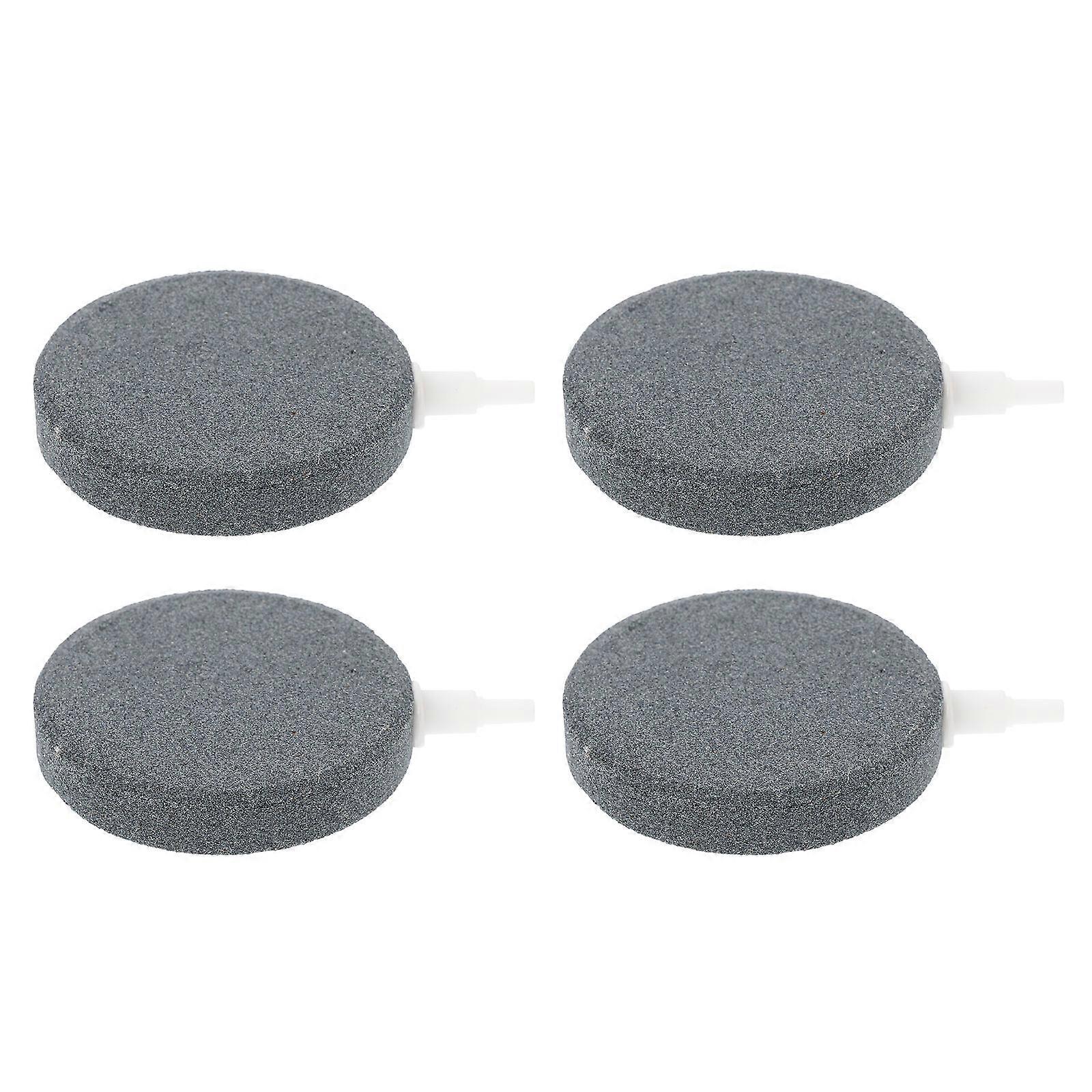 Fish Tank Air Stone Round Bubble Diffusers to Oxygenate Water 4Pcs