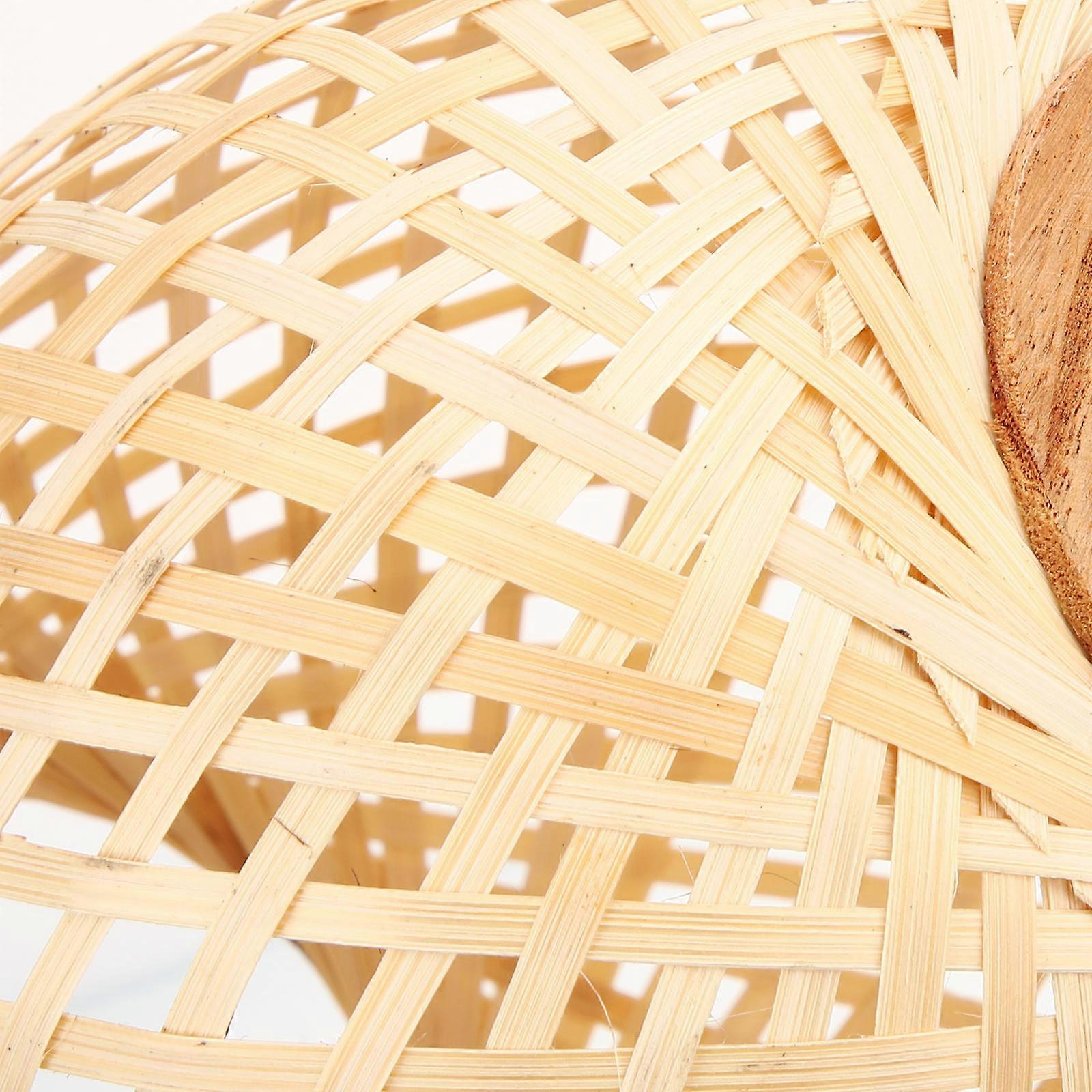 Light Yellow Bamboo Lamp Shade Replacement for Table Lamp Cover