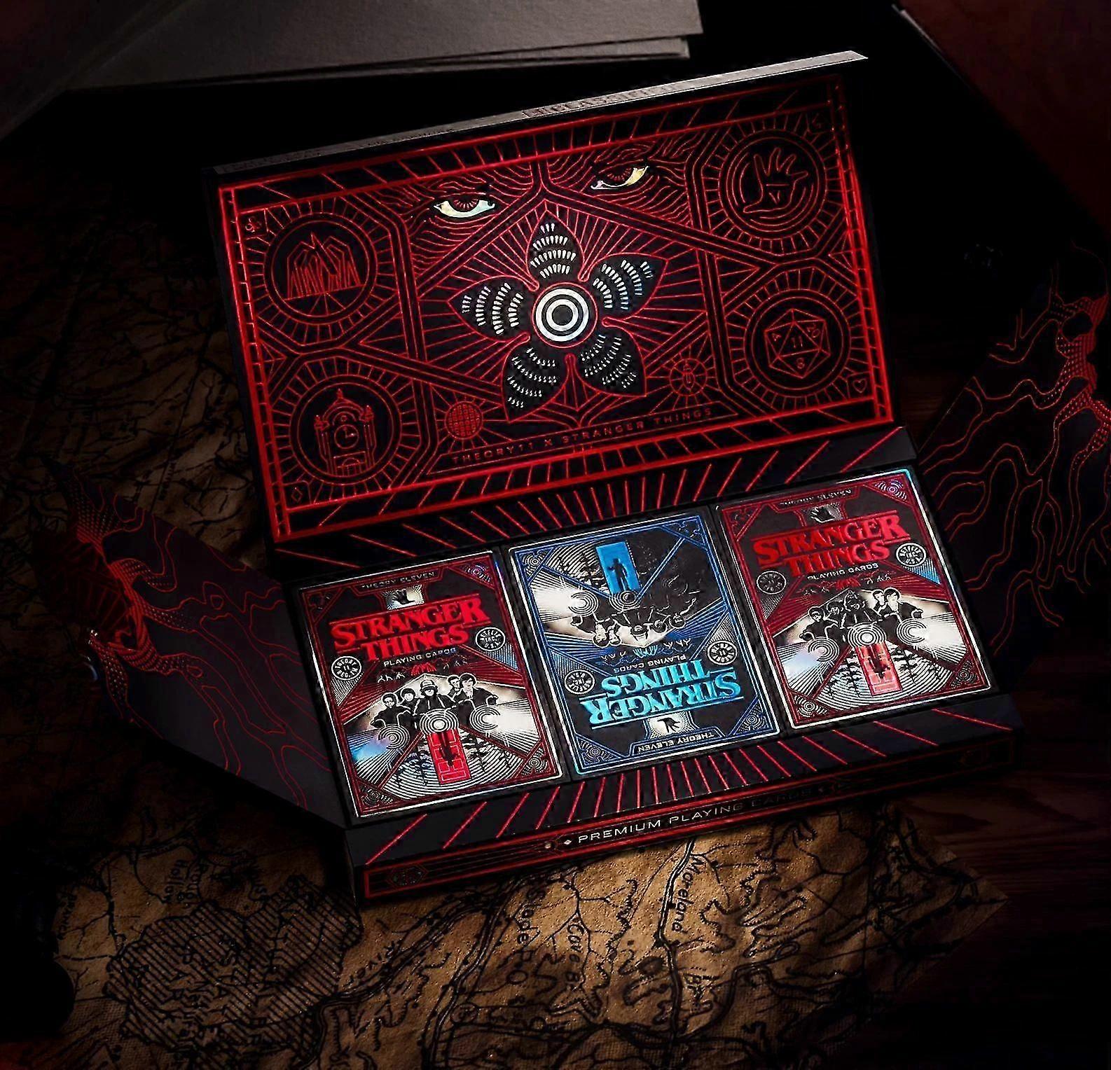 Stranger Thing Play Cards: Cards by theory11 - 3 Deck Box Set