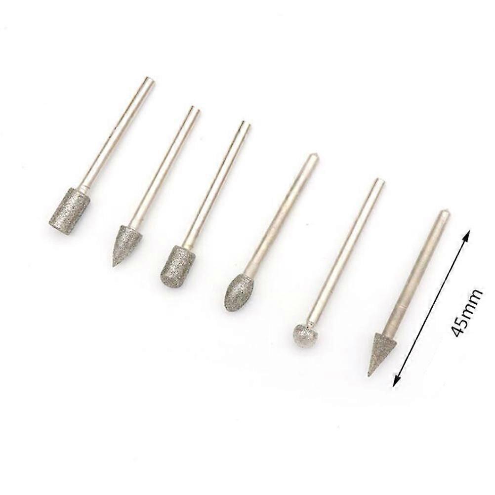 Grinder Bit For Electric Drill 30Pcs 3.0mm Silver Cylindrical Milling Bits For Welding Professionals