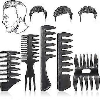 Professional Men's Styling Comb Set - 5 Piece Classic Retro Styling Comb Gift 26-27s