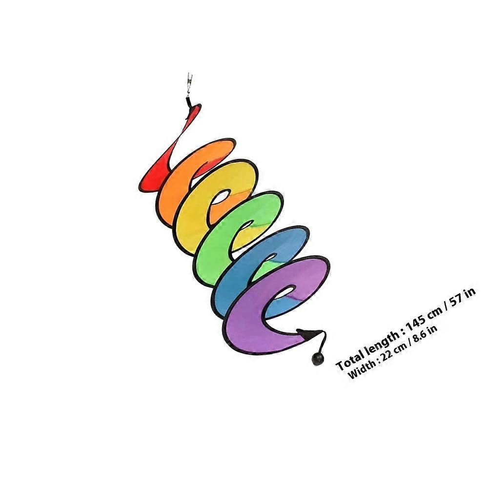 Rainbow Wind Spinners Garden for Decorative Use 2Pcs Set