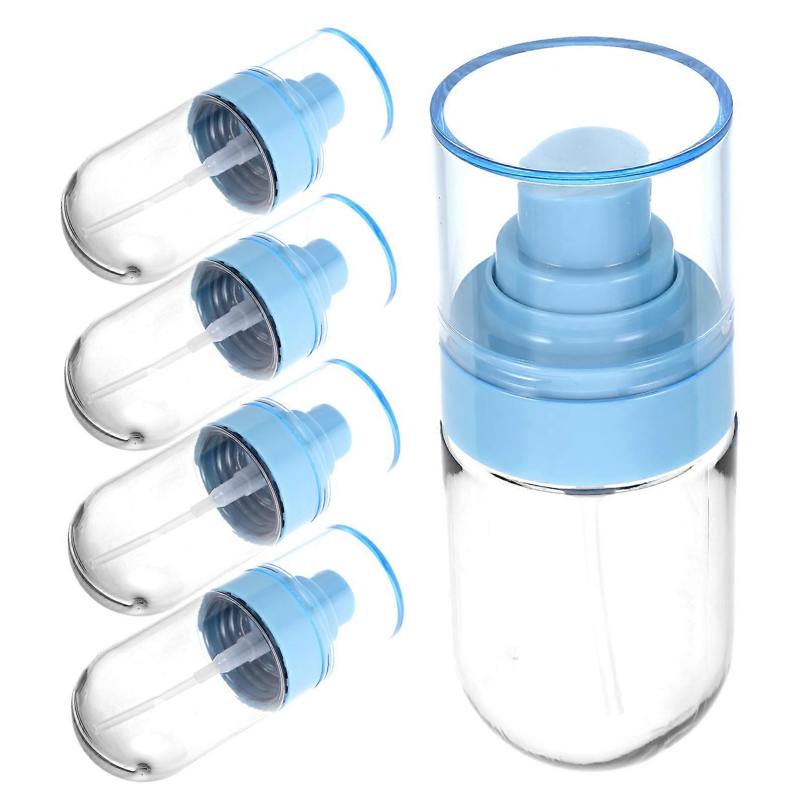 Blue Fine Mist Spray Bottle for Cosmetics Refillable 10Pcs Portable
