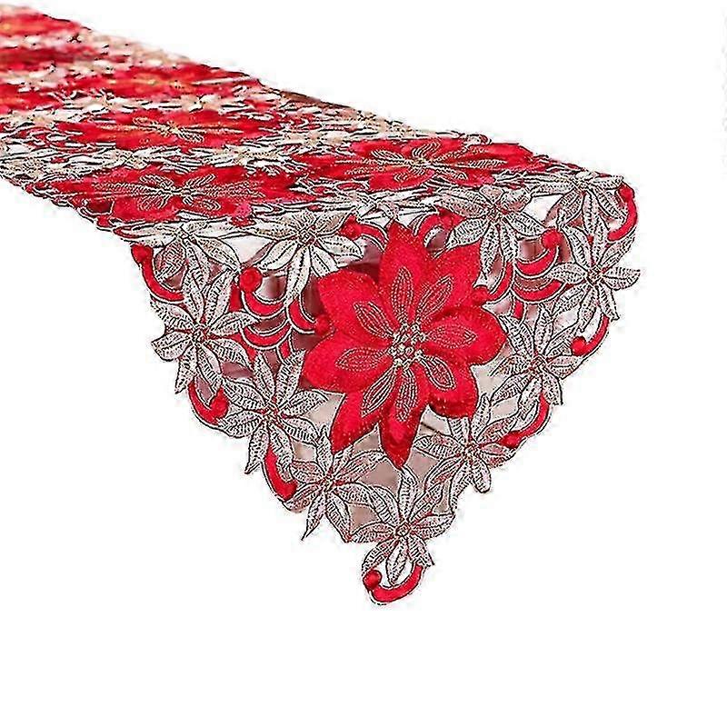 runners table floral quality christmas cutwork embroidered high rustic 25-26