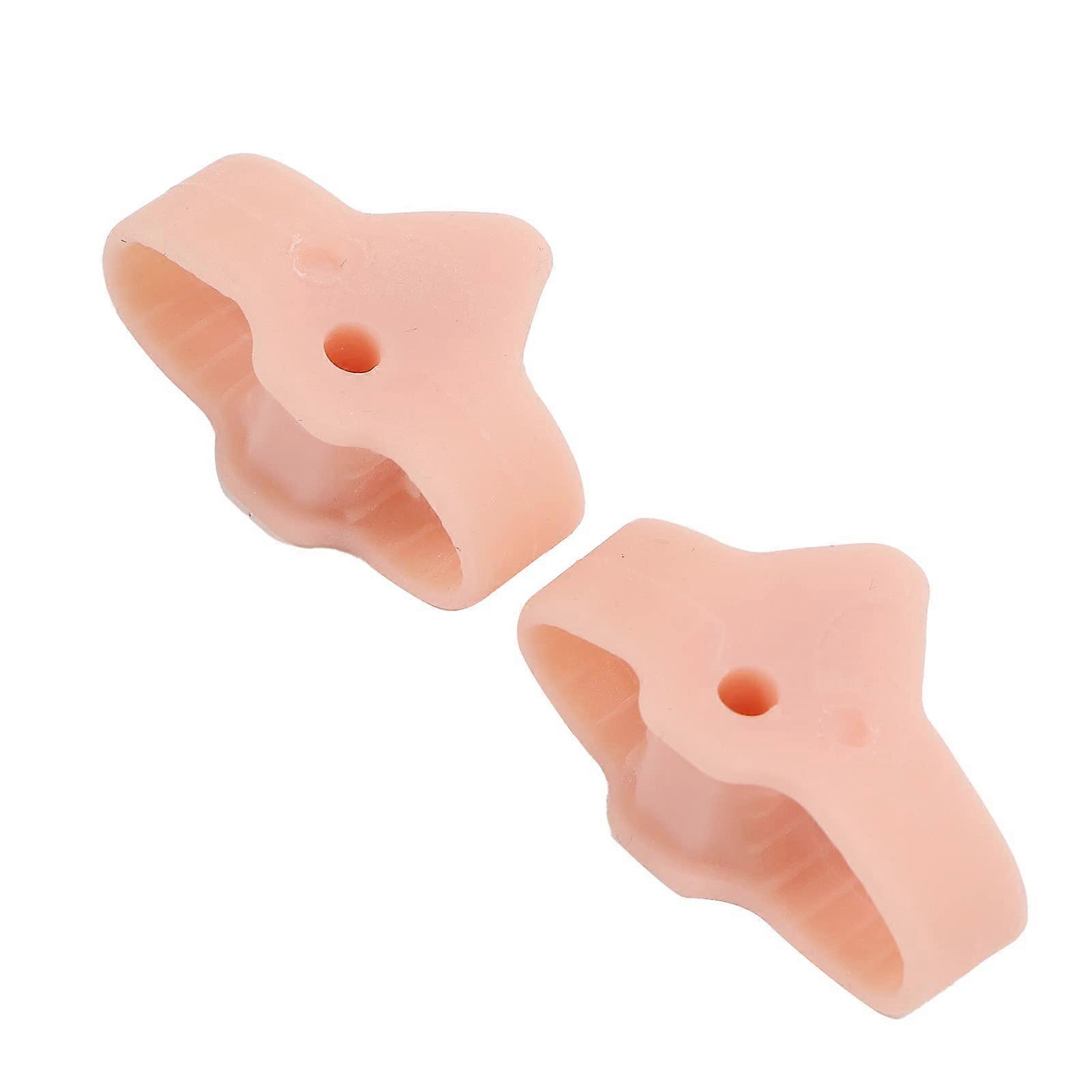 Toe Separator and Bunion Corrector with Double Ring Arc Design for Gentle Toe Alignment, Skin Color