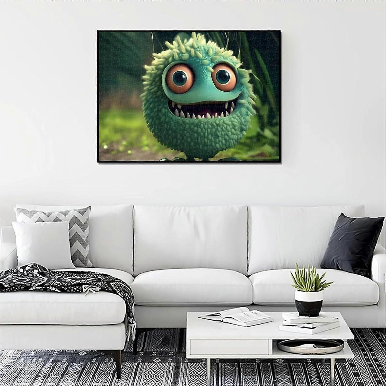 Vegetable Monster Jigsaw Puzzle Brain Challenge Gift Educational ActivityFrame not includedJP-2889