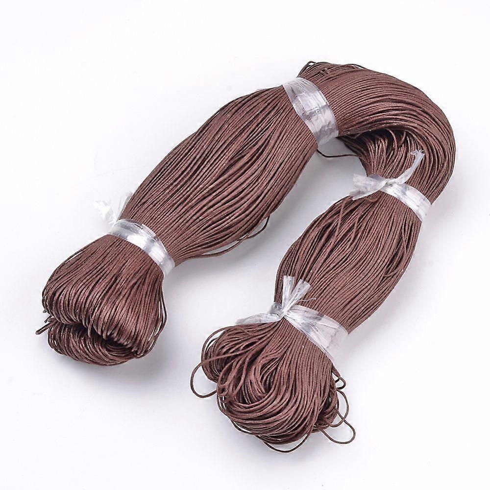 Waxed Cotton Cord Coconut Brown 1mm about 360yard/bundle(330m/bundle)