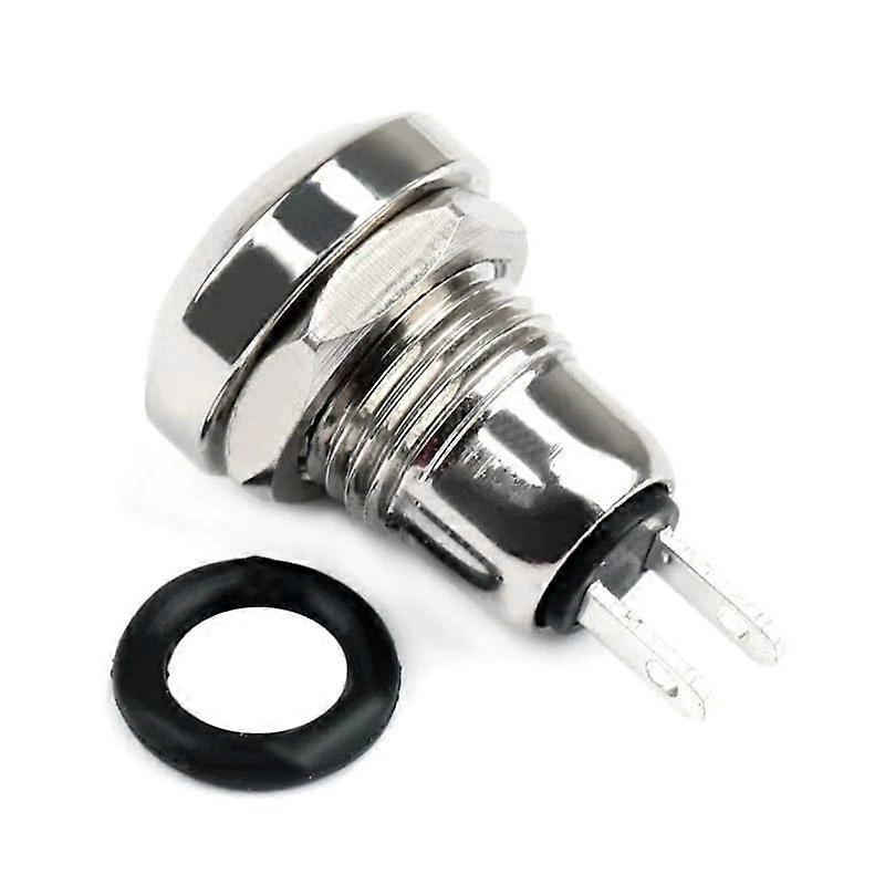 8mm Metal Momentary Push Button Switch for Doorbell Reset Power Start, Durable Round Design